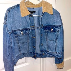 Forever 21 cropped jean jacket